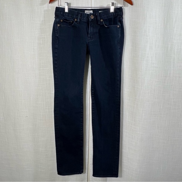 Madewell Rail Straight Dark Wash Denim Jeans Size 25 - Picture 1 of 11